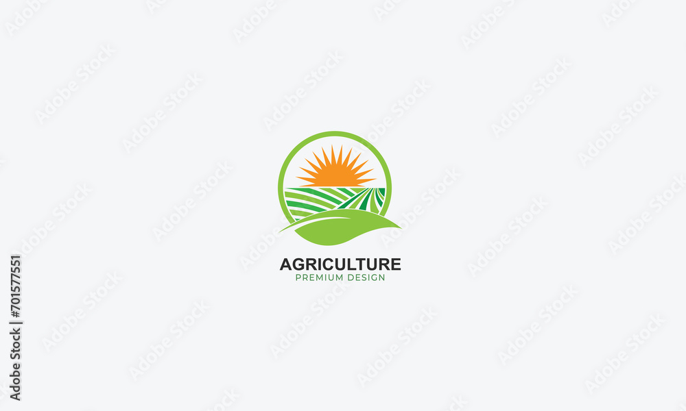 agriculture and natural farm logo design vector template agriculture and natural farm logo design vector template