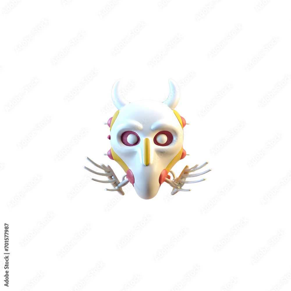Naklejka premium the devil mask