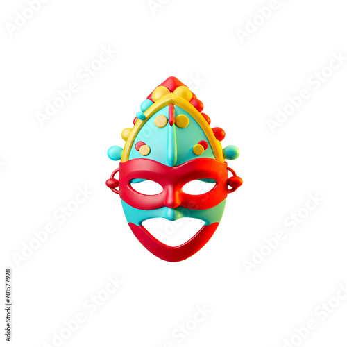 carnival mask isolated on white