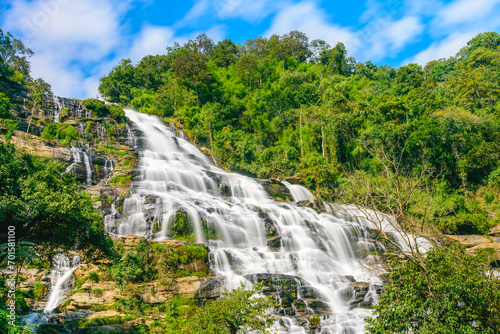 Mae Ya waterfall Doi-Inthanon at Chiang Mai province in Thailand.