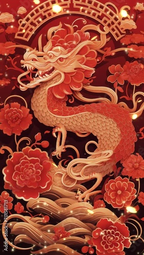 Happy Chinese new year 2024, Dragon year