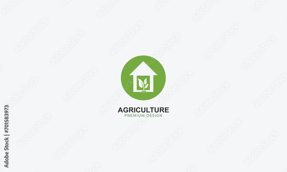 agriculture and natural farm logo design vector template agriculture and natural farm logo design vector template
