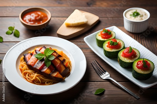 salad with chicken and vegetables