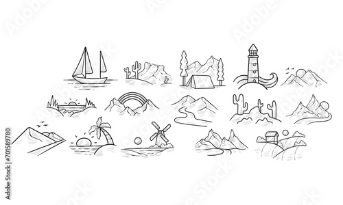 nature handdrawn collection
