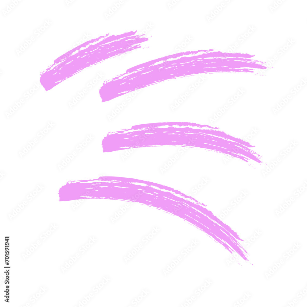 Colored Abstract Grunge Paint Brush Stroke Design Element