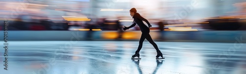 Figure skating sport background . Banner