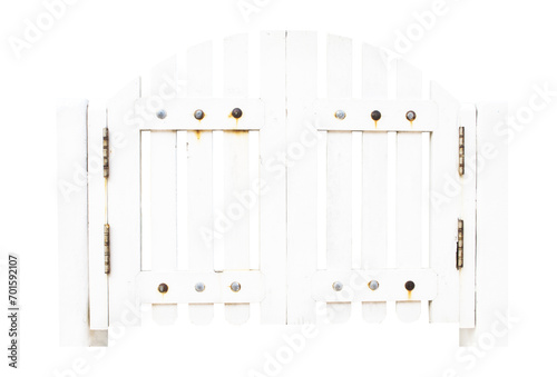 white gateway wooden of lifestyle at home
