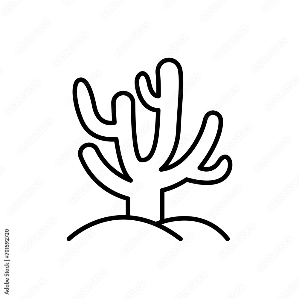 Cactus outline icons, minimalist vector illustration ,simple transparent graphic element .Isolated on white background Cactus outline icons, minimalist vector illustration ,simple transparent graphic element .Isolated on white background