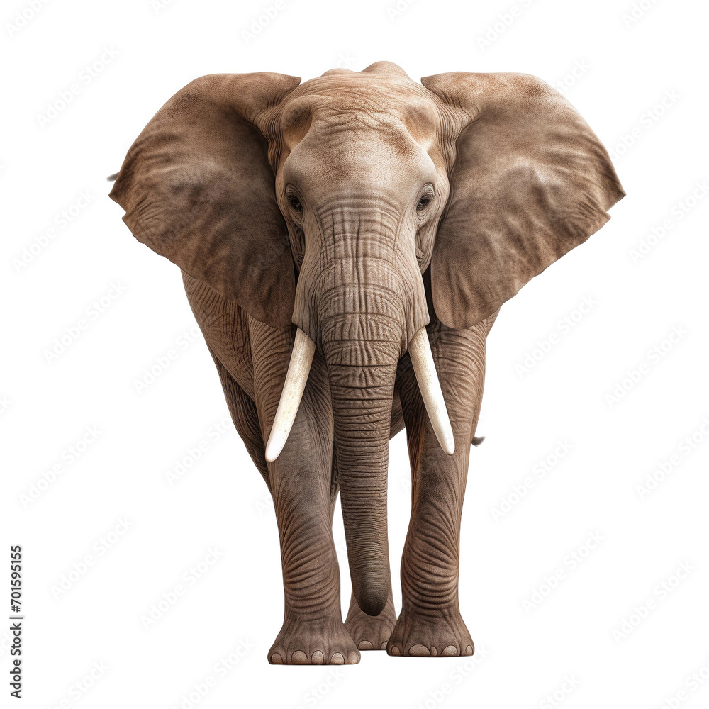 Fototapeta premium elephant isolated on white