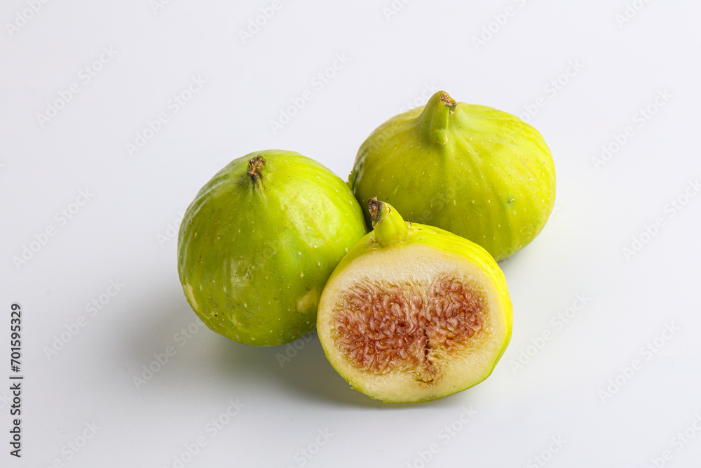 Ripe sweet juicy green fig heap Ripe sweet juicy green fig heap