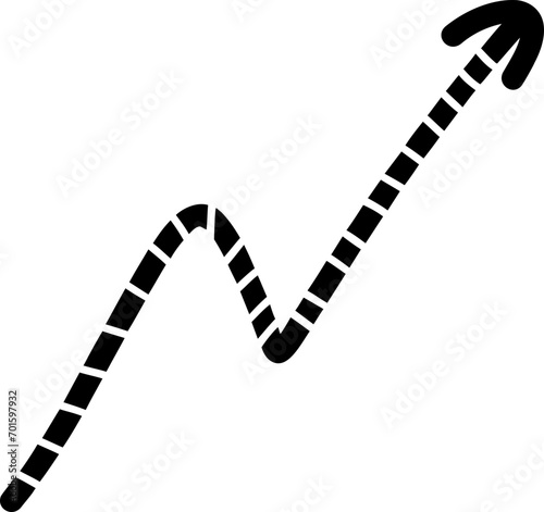 doodle arrow shape
