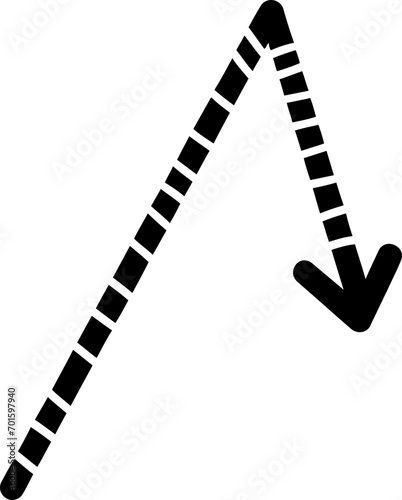 doodle arrow shape
