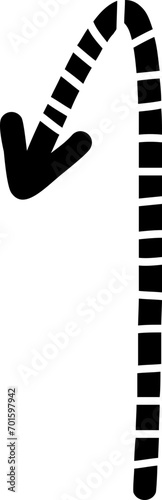 doodle arrow shape