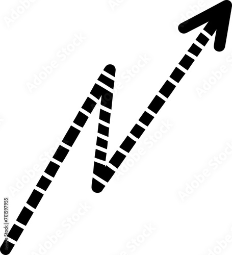 doodle arrow shape