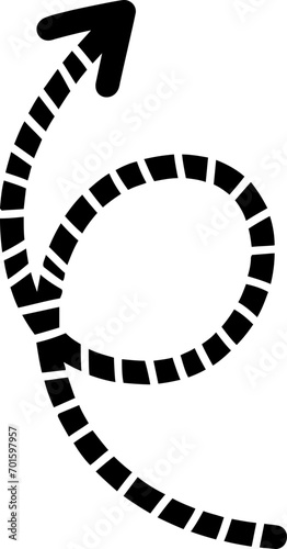 doodle arrow shape