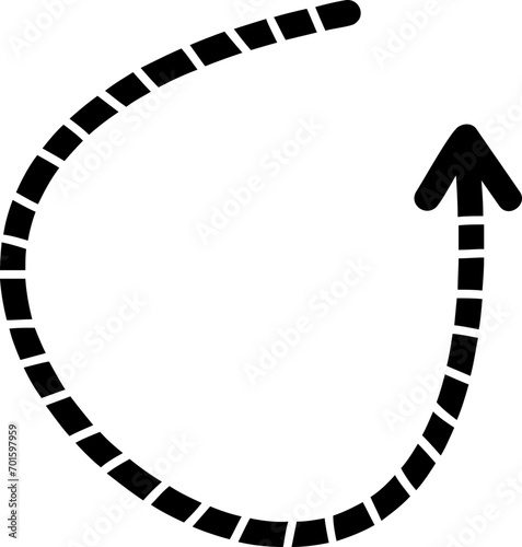 doodle arrow shape