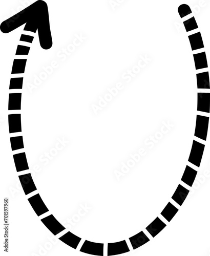 doodle arrow shape