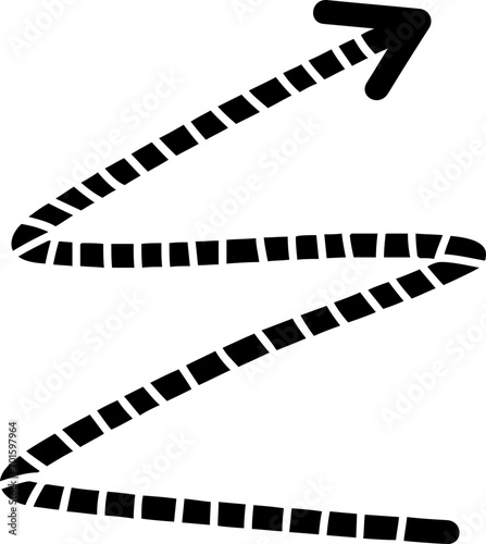 doodle arrow shape
