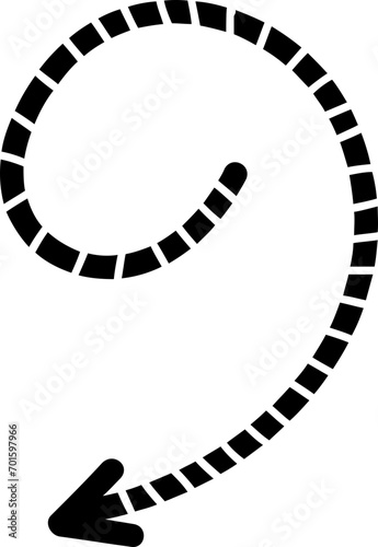 doodle arrow shape