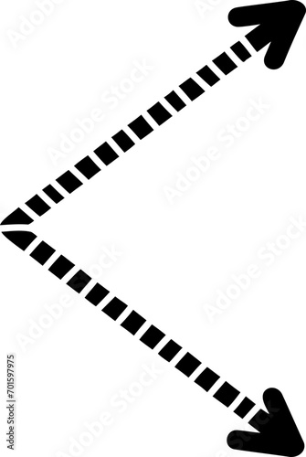 doodle arrow shape