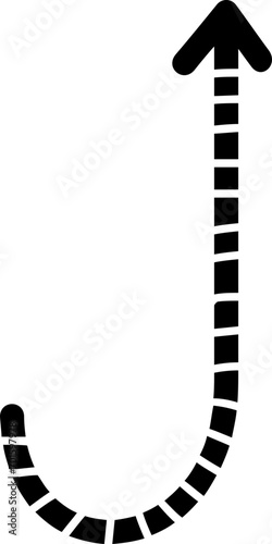 doodle arrow shape