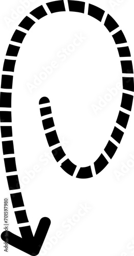 doodle arrow shape