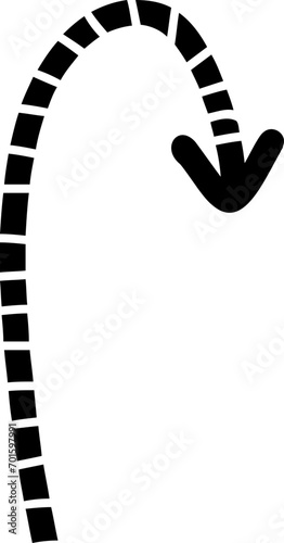doodle arrow shape