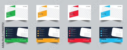 Modern Creative Corporate Post Card Template, Vector Template for Opening Invitation Editable, Professional Business Postcard Design, Event Card Design, Invitation Design, Direct Mail EDDM Template