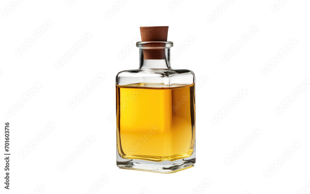 The Allure of Glass-Bottled Bath Oil on White or PNG Transparent Background
