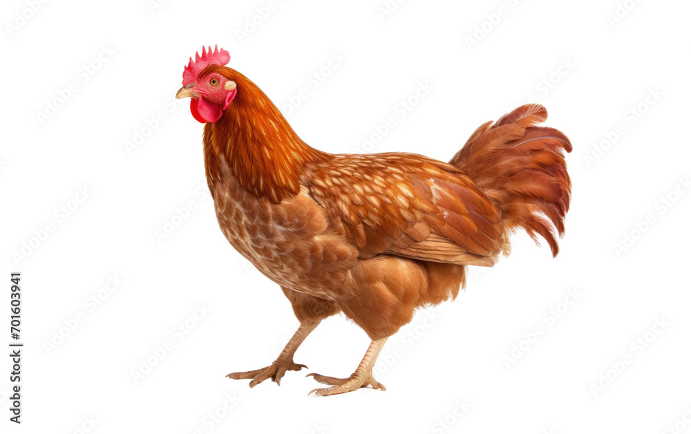 The Quirky Charm of Chicken Keeping on White or PNG Transparent Background