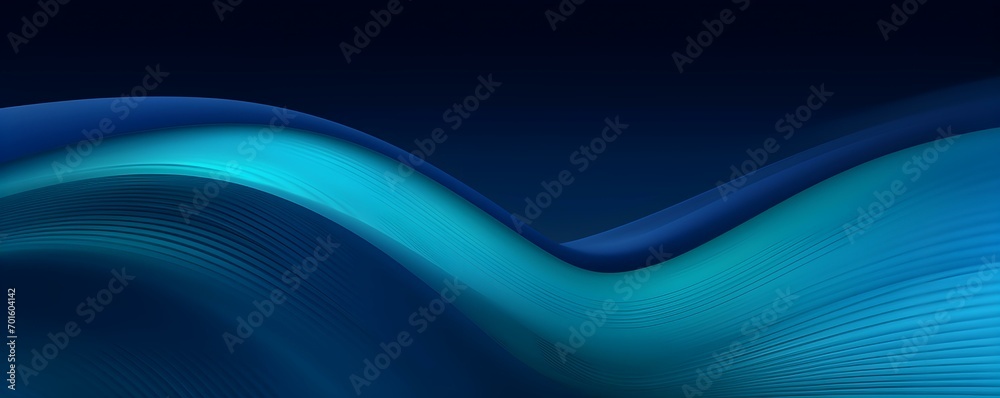 Fototapeta premium Modern Beautiful Futuristic Banner With Teal Midnight