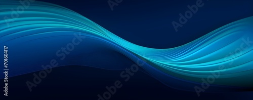 Modern Beautiful Futuristic Banner With Teal Midnight