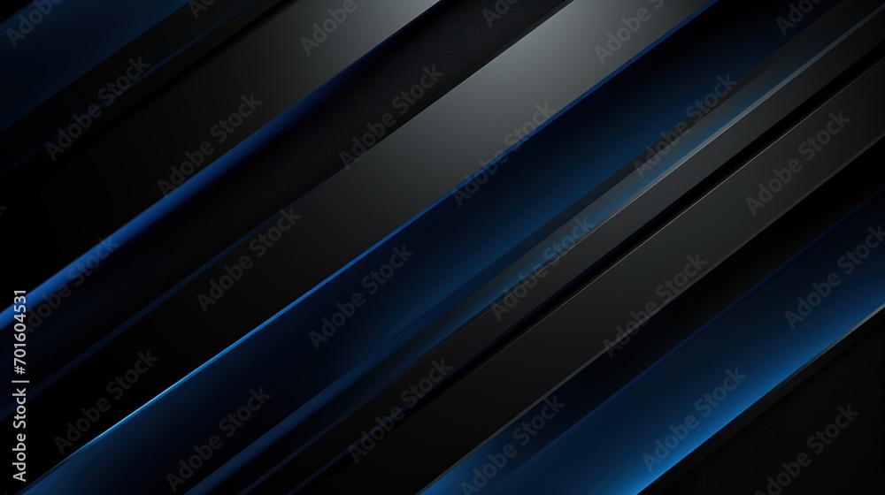 Modern black blue abstract background. Minimal. Color gradient. Dark. Web banner. Geometric shape. 3d effect. Lines stripes triangles. Design. Futuristic. Luxury. Premium. Generative Ai Modern black blue abstract background. Minimal. Color gradient. Dark. Web banner. Geometric shape. 3d effect. Lines stripes triangles. Design. Futuristic. Luxury. Premium. Generative Ai