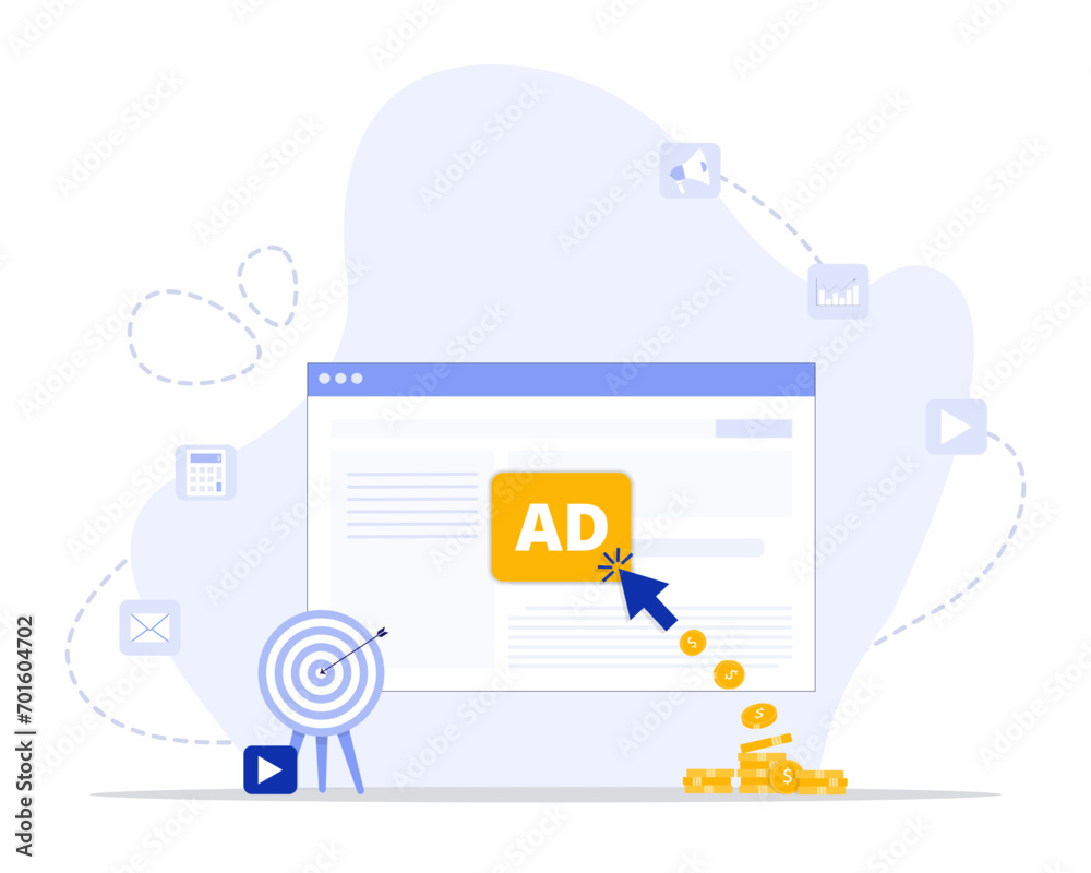 Pay Per Click concept illustration