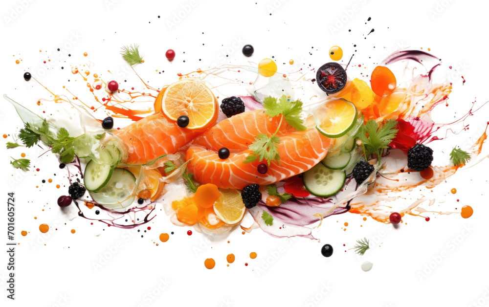 Food Art that Takes Chill to a New Level on White or PNG Transparent Background
