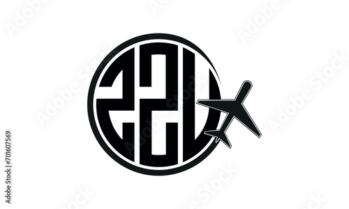 ZZU three initial letter circle tour & travel agency logo design vector template. hajj Umrah agency, abstract, wordmark, business, monogram, minimalist, brand, company, flat, tourism agency, tourist