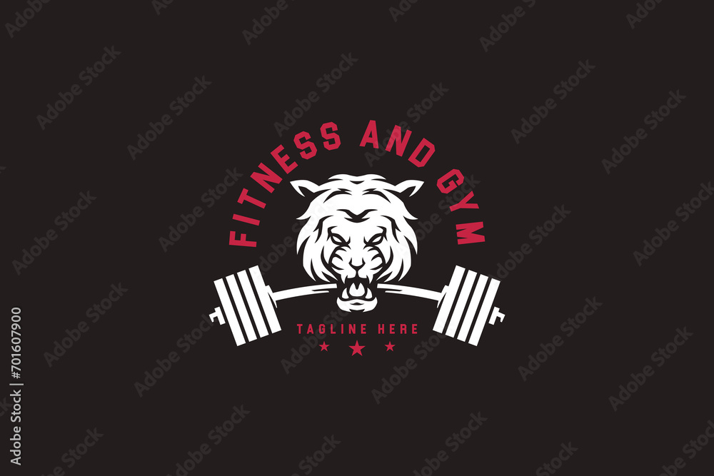 wild lion fitness and gym modern logo design for gym and fitness industry wild lion fitness and gym modern logo design for gym and fitness industry