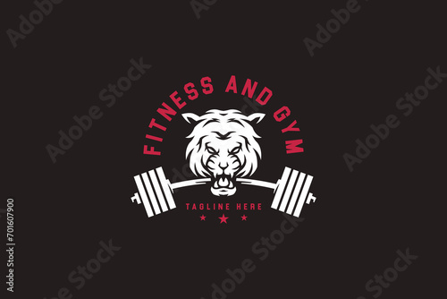 wild lion fitness and gym modern logo design for gym and fitness industry