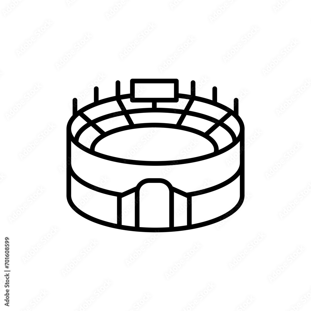 Stadium outline icons, minimalist vector illustration ,simple transparent graphic element .Isolated on white background Stadium outline icons, minimalist vector illustration ,simple transparent graphic element .Isolated on white background