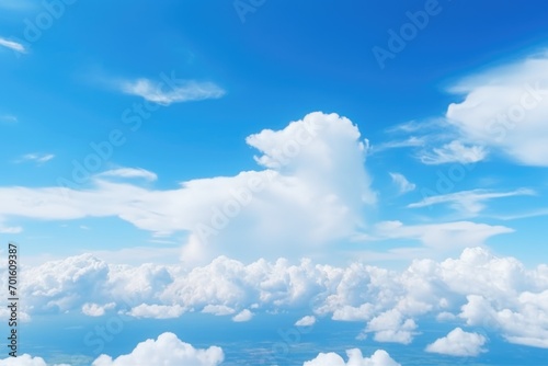 Background blue sky with white clouds