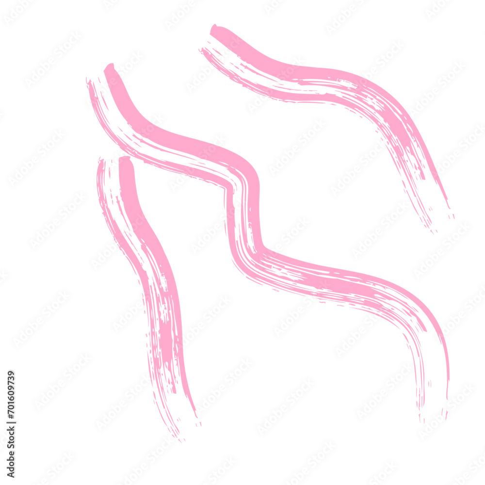 Colored Abstract Grunge Paint Brush Stroke Design Element Colored Abstract Grunge Paint Brush Stroke Design Element