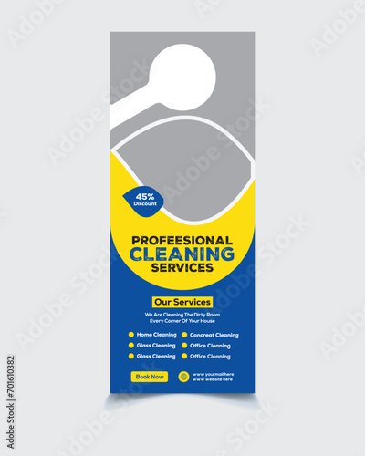 Cleaning Service Door Hanger Design