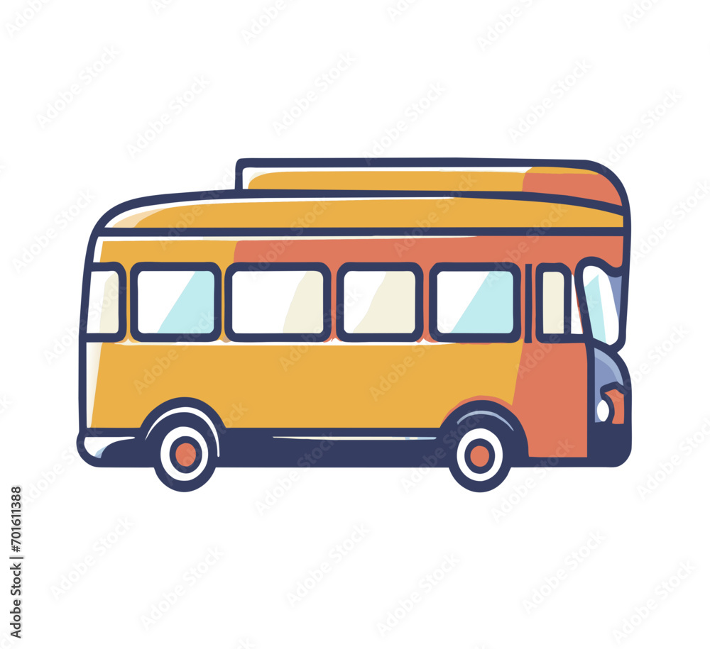 bus cartoon vector