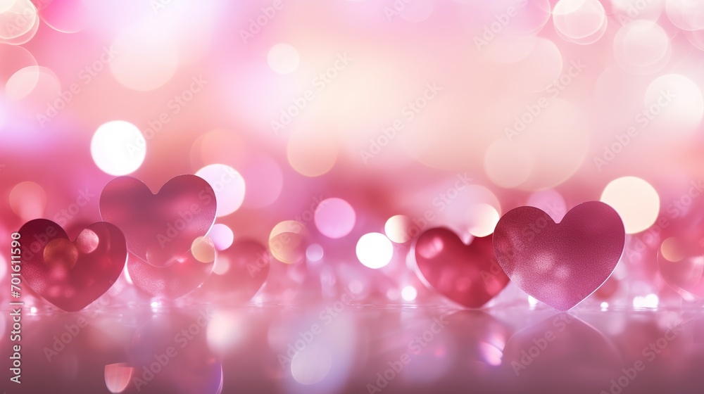 pink valentine bokeh background. Generative Ai pink valentine bokeh background. Generative Ai
