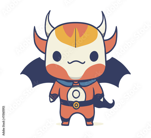 devils cartoon vector syle