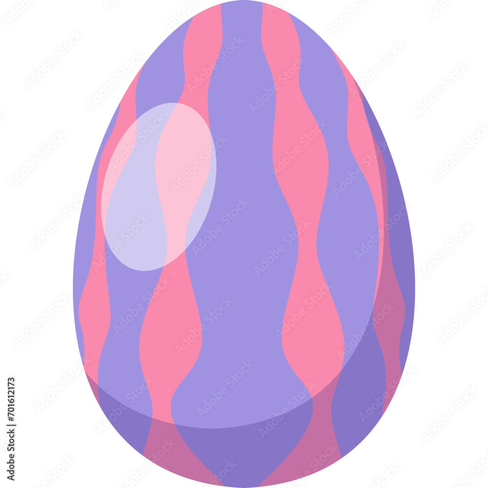 Flat Easter Egg