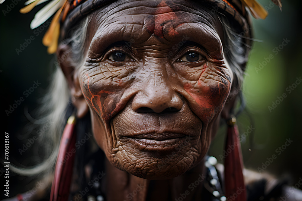 portrait of old papuan woman portrait of old papuan woman