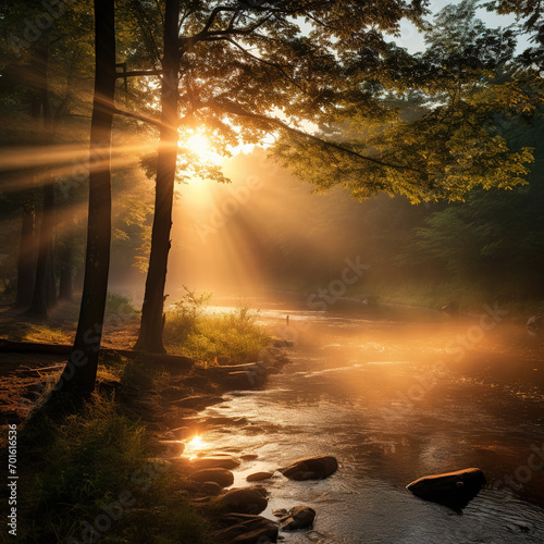 morning in the forest