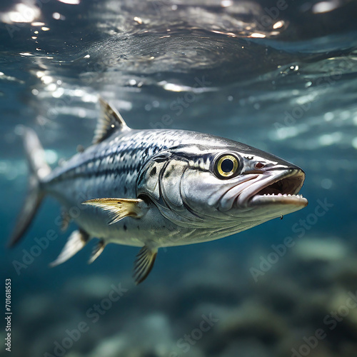 Mackerel Harmonious Exploration of Culinary Delights and Oceanic Conservation Journeys ai generated