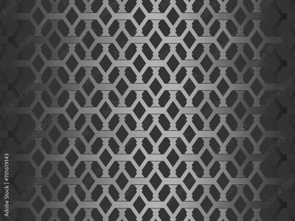 Hexagon pattern black metal texture steel background. Perforated metal sheet. Hexagon pattern black metal texture steel background. Perforated metal sheet.